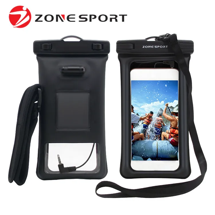 

2018 new product floating mobile phone waterproof bag with adjustable Strap and Armband for all mobile phone, Black;rose;red;green;clear