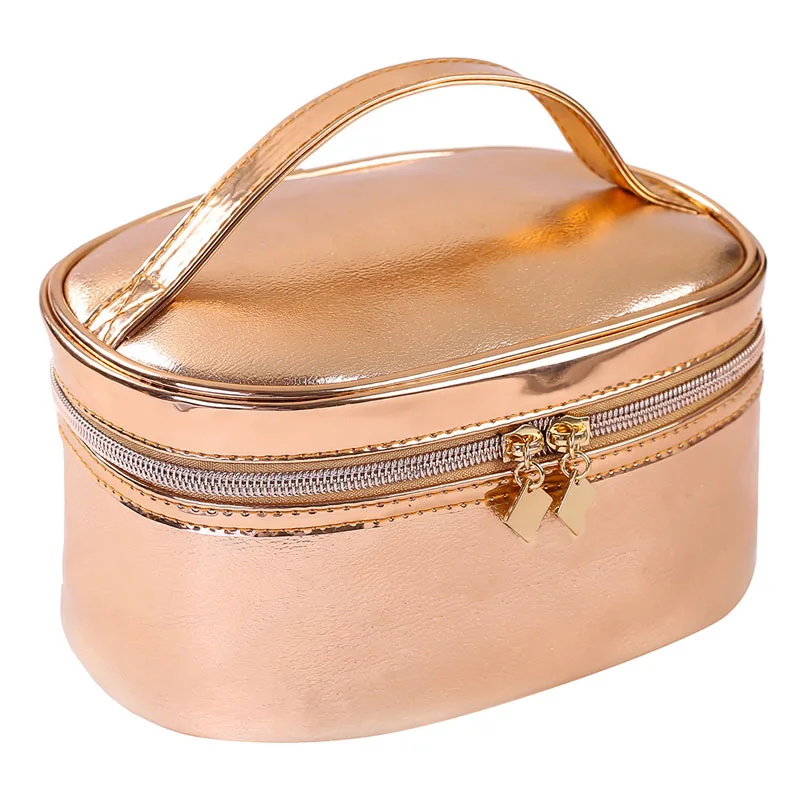 Artgimen Rose Gold Makeup Bag Wristlet Organizer Fashion Toiletry Cosmetic Product On Artgimen Rose Gold Makeup Bag Wristlet Organizer Fashion Toiletry Cosmetic Product On
