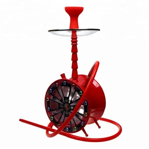 High Quality Aluminium Hookah 2018 Hookah Pipes Drum Shaped Height 54.5cm