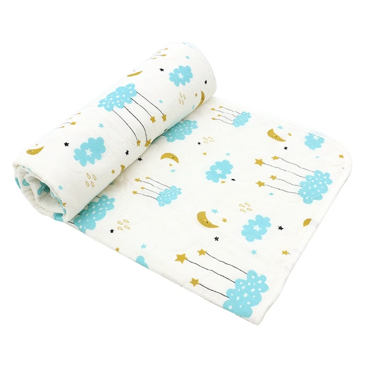 

Cotton Portable Waterproof Diaper Baby Travel Changing Pad, 9 stock colors can be choose