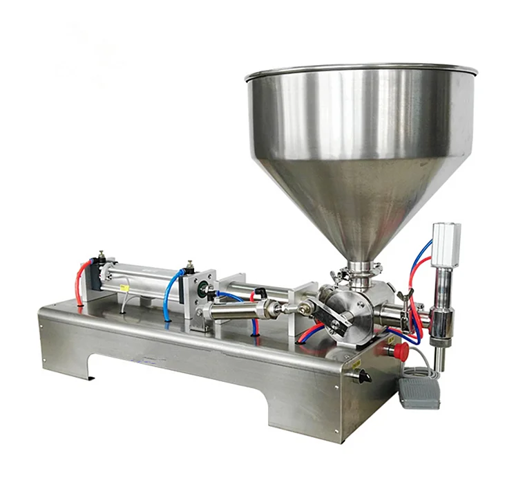 Tomato Sauce Filling Machine With Mixer Automatic Heating Sauce Filling