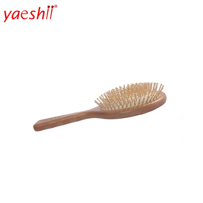 

Yashi Hot sale No-static Hair Brush Portable Wooden Massage Comb No tangle, Customized color