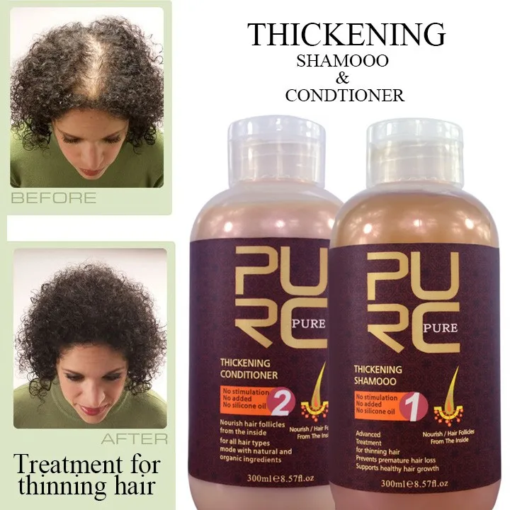 Thickening Shampoo And Conditioner Prevents Premature Hair Loss