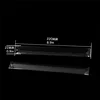 Hot sales 22*220mm transparent crystal article prism triangle one hole for wedding improvement porcelain