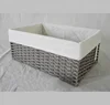 Top saling Handmade plastic pipe woven storage baskets bins