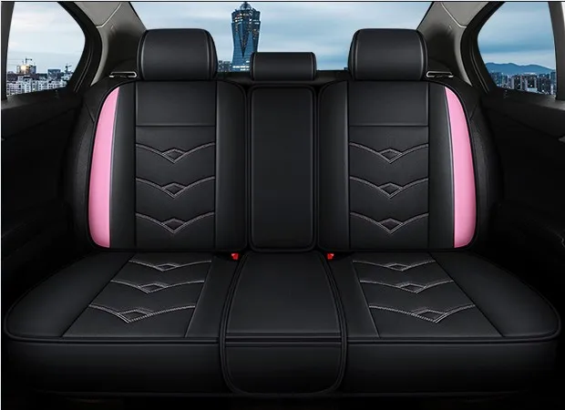 Blue Seat Covers Double Stitched Split Bench Option Full Set