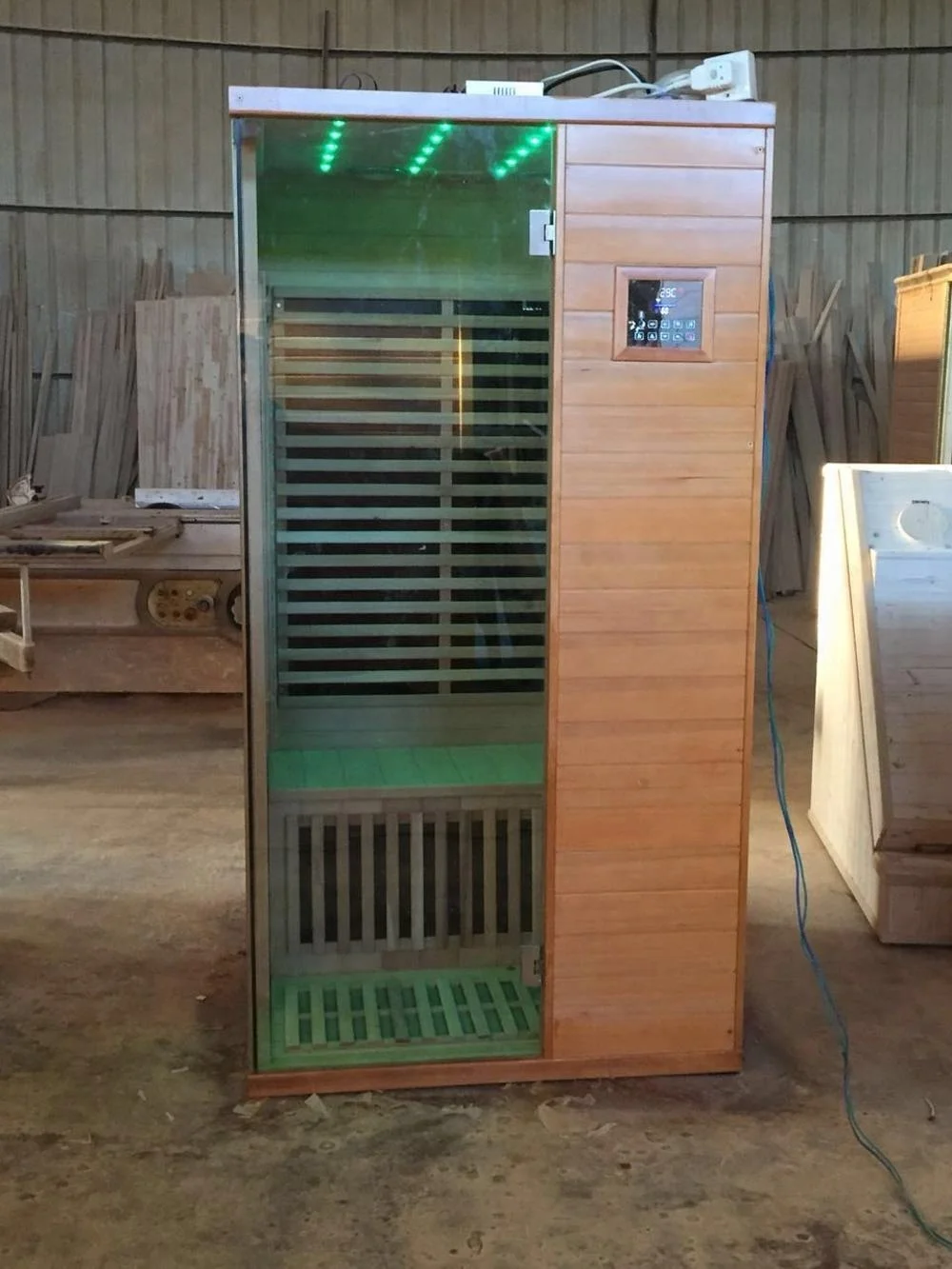 
6 person Infrared indoor sauna room with computer control panel 