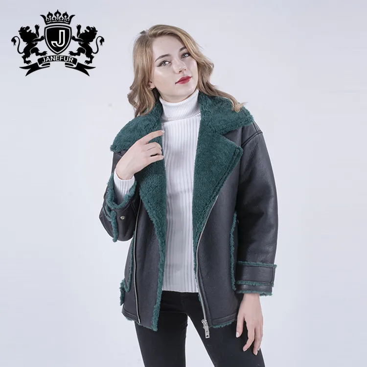 

Luxury Sheepskin fur leather jacket womens clothing winter coat winter fur jacket lamb Wool Fur Coat, Picture