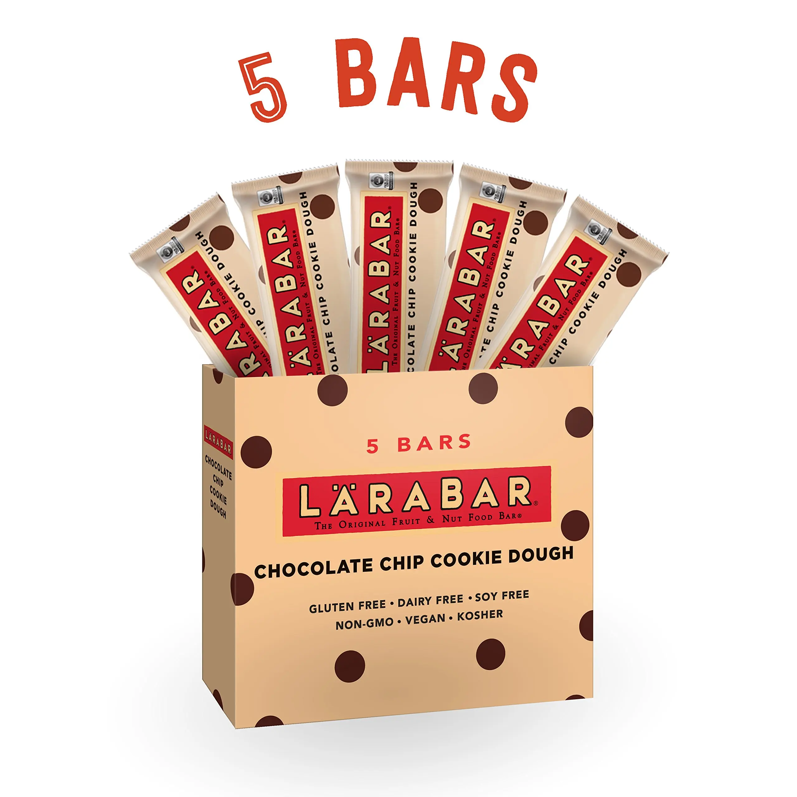 Get Quotations Larabar Gluten Free Bar Chocolate Chip Cookie Dough 1 6 Oz Bars 5 Count