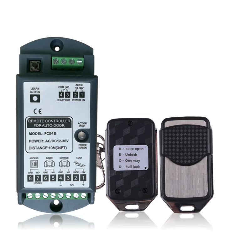 Doortec Automatic Door Function Remotes Fc04 Office Remote Door Opener