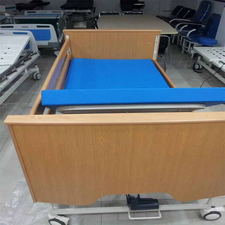 Luxury electric home care bed folding hospital nursing bed