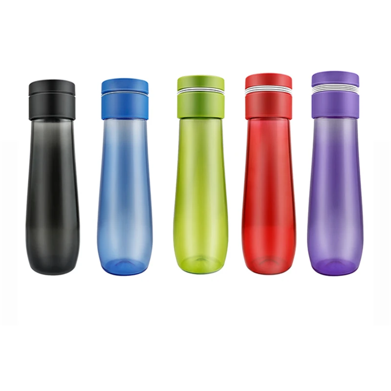 

2019 New Pattern Water Bottle Custom Logo BPA Free Plastic Water Bottle, Purple;blue;black;red;green