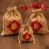chinese new year wedding favor holiday gift fabric bag wedding gift bag
