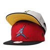 Factory make custom high quality flat brim snapback cap two tone hat snapback