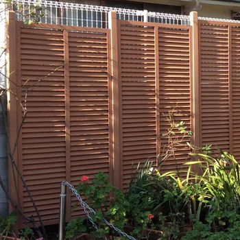 Modern Wpc Wood Plastic Composite Garden Fence Panels ...