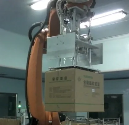 Automatic palletizer for carton stacking in beverage, food