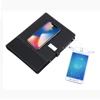 wholesale spiral pu leather stationary sublimation mobile charger note book with USB flash drive