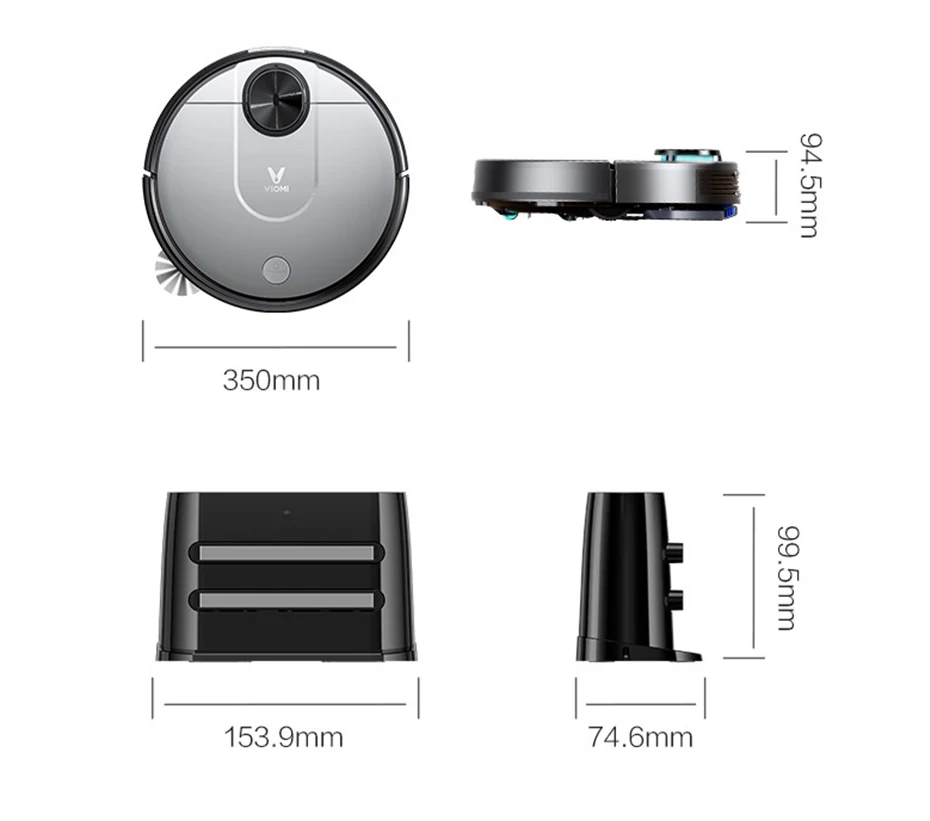 Xiaomi Pro Viomi V2 Aspirateur Intelligent Mi Robot 560ml Xiaomi Pro Viomi V2 Aspirateur Intelligent Mi Robot 560ml