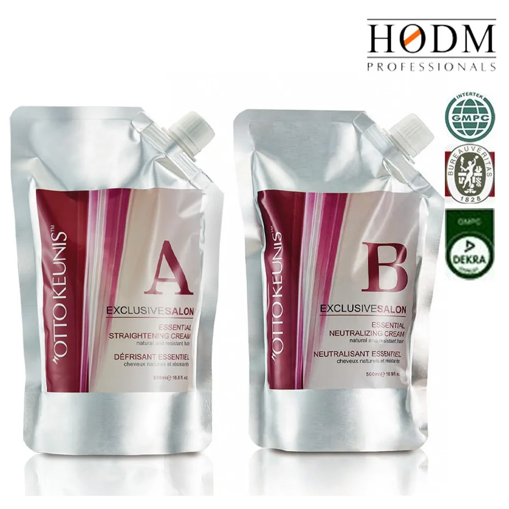 Free Samples Permanent Hair Straightening Cream Change Curly