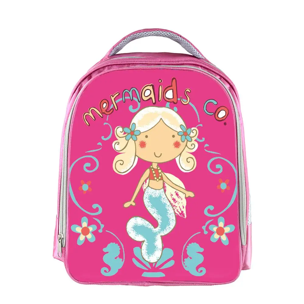 

Mermaid Print Backpack Girls Pink Kawaii Bookbag Child School Bags Kids Backpacks For Girls Best Gift Accept Customize