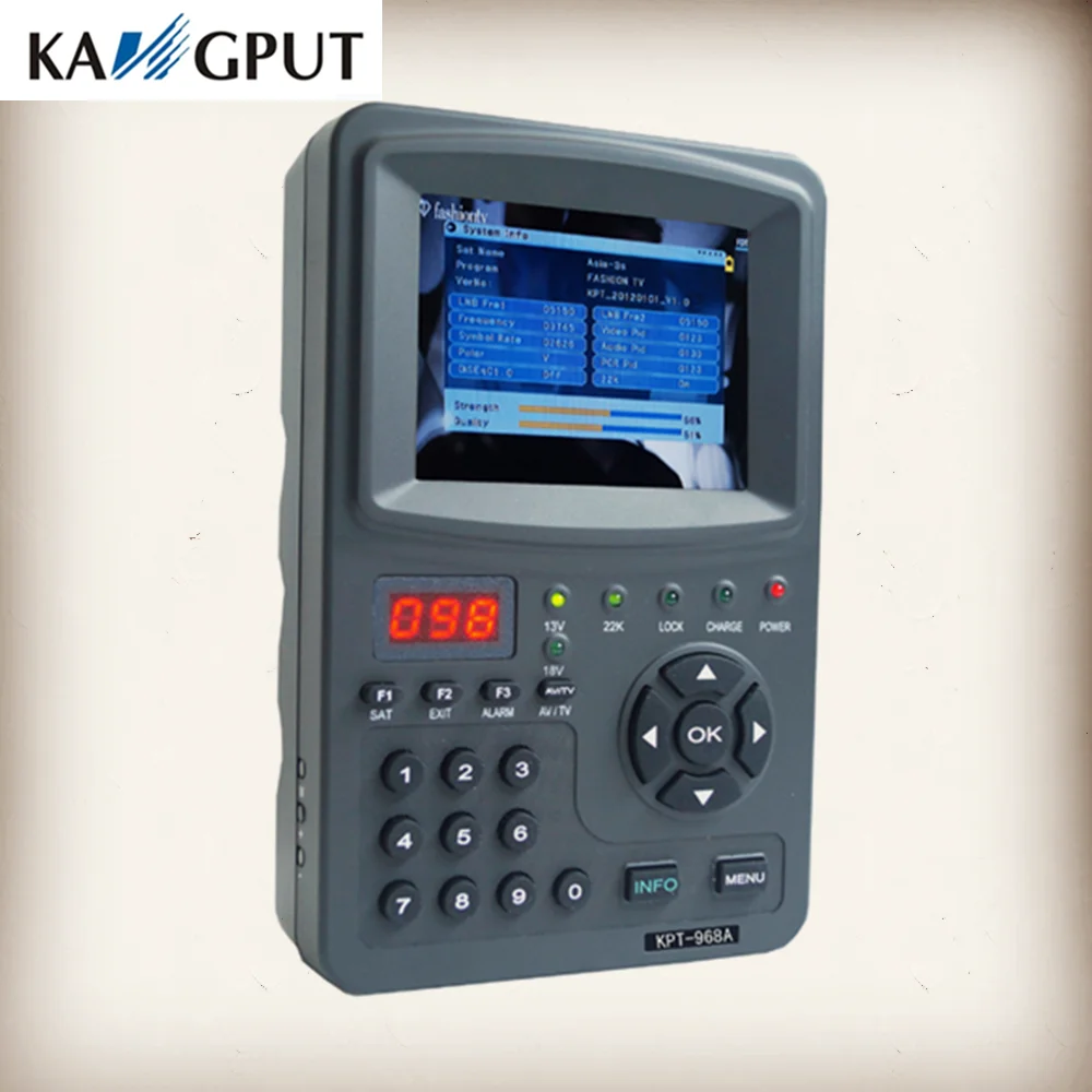 

KPT-968A 3.5 inch TFT LED Handheld Satellite Finder,Satellite DVB-S Signal Meter Finder