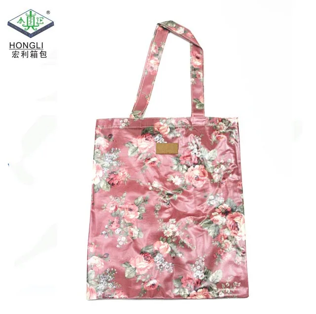 

Custom fashion printed waterproof laminated canvas cotton tote handbag