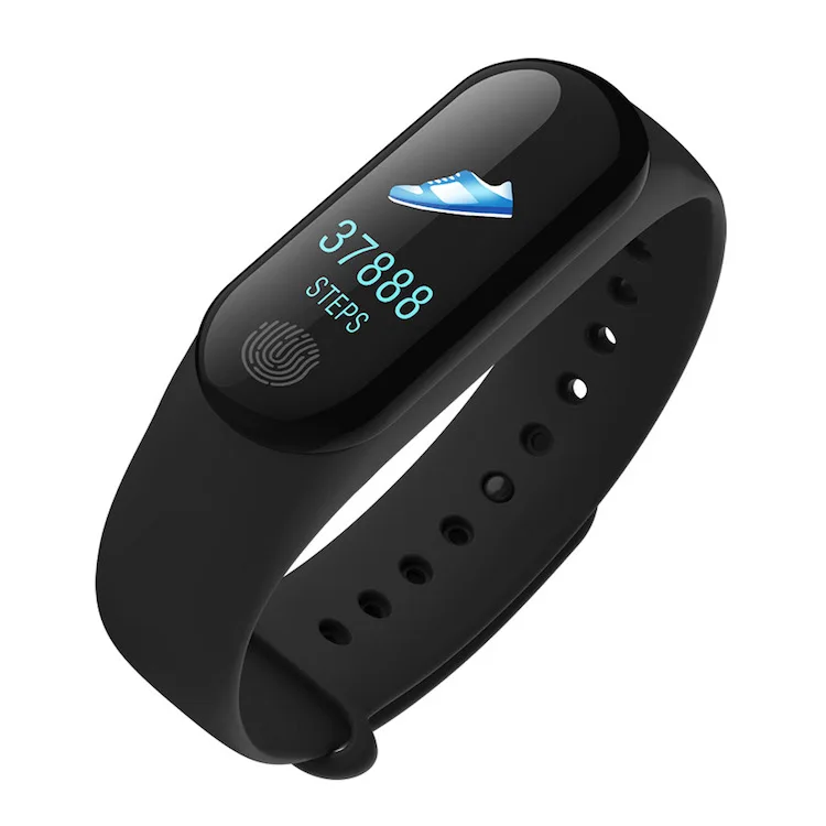 2018 Newest smart fitness Color M3C blood pressure monitor activity tracker M3plus smart watch pk mi band 3