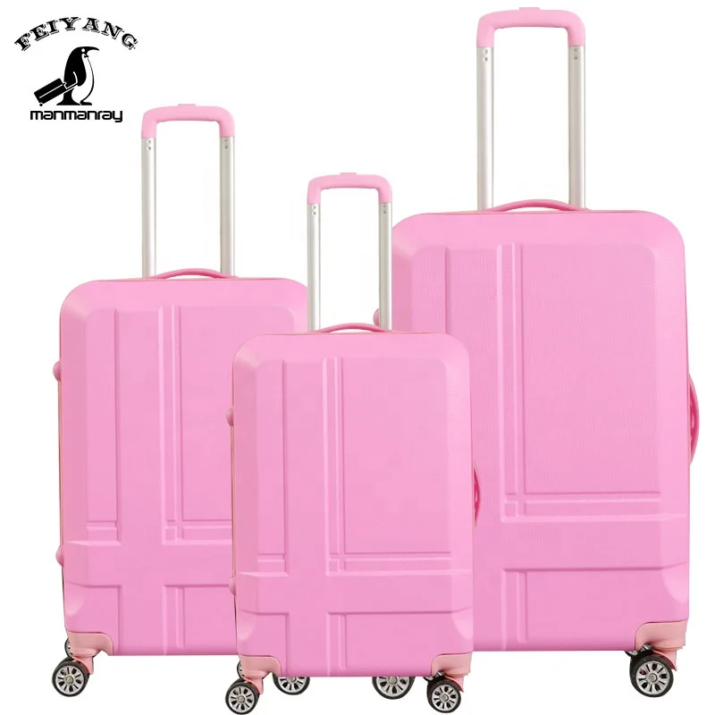 

Colorful 3pcs abs trolley luggage set 3pcs abs suitcase 3pcs travel luggage set, Black, red,blue, customized