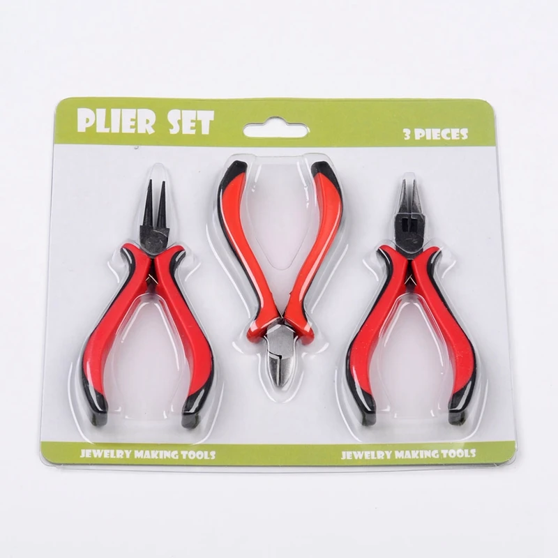 

Pandahall Red Jewelry Side Cutting Plier Sets