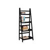 Casual home 4 tier wooden small bookshelf ladder shelf