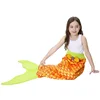 Wholesale mermaid tail blanket cute printed girls boys plush sleeping bag