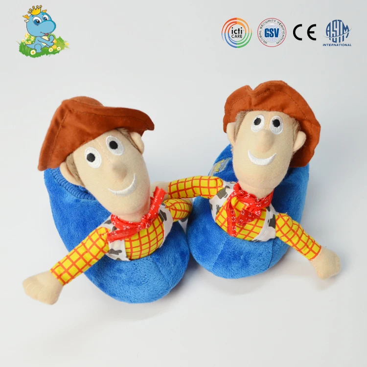 
OEM service cartoon character brothers indoor slipper baby shoes for kids 