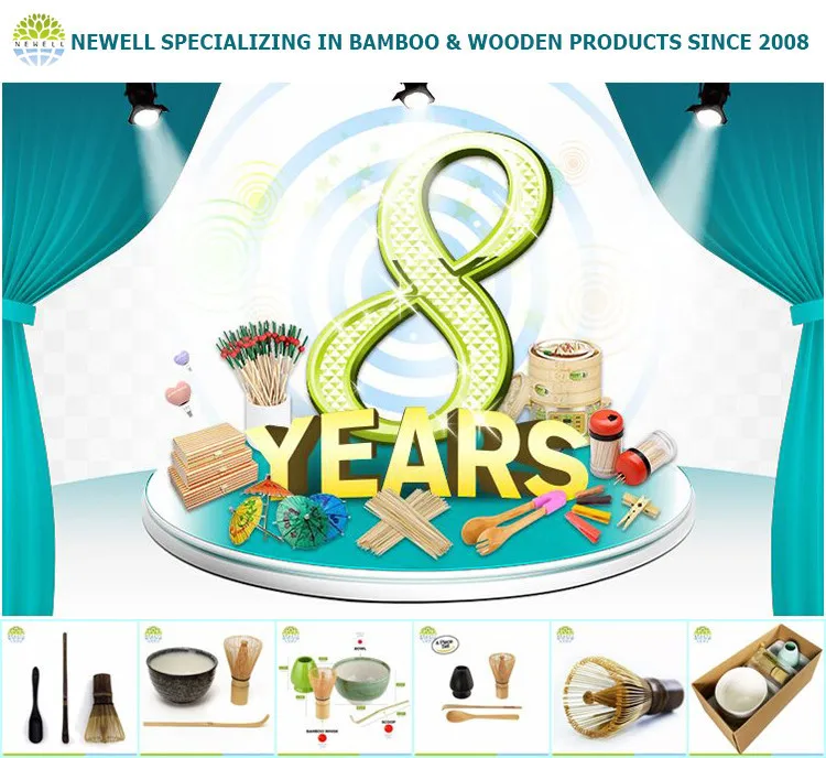 Fashion Design disposable popular matcha set with full prongs