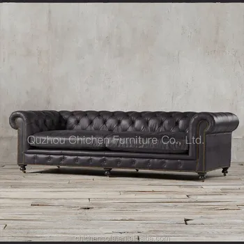 Hot Sale American Old Style Heated Leather Sofa No 1618 Buy