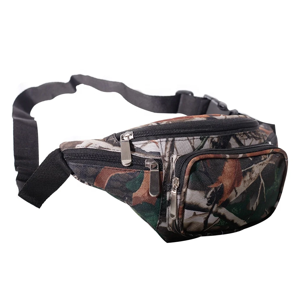 

Factory Supplier Hotsale Waist Fishing Bag Mens Designer Fanny Pack Canvas Bum Bag, Camo, branch