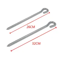 

25cm steel questions mark tent ground stakes