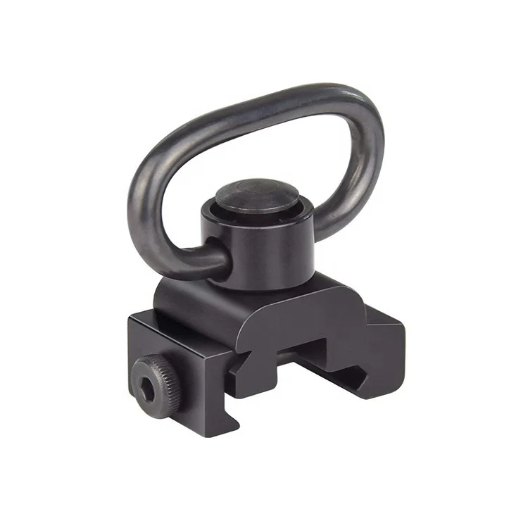 

Heavy Duty Push Button Quick Release Swivels Stud QD Sling Swivel 1inch with Stud Adapter