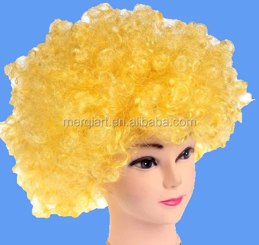 Funny Clown Curly Afro Circus Fancy Hair Wigs Cosplay-Disco-Costume Sale