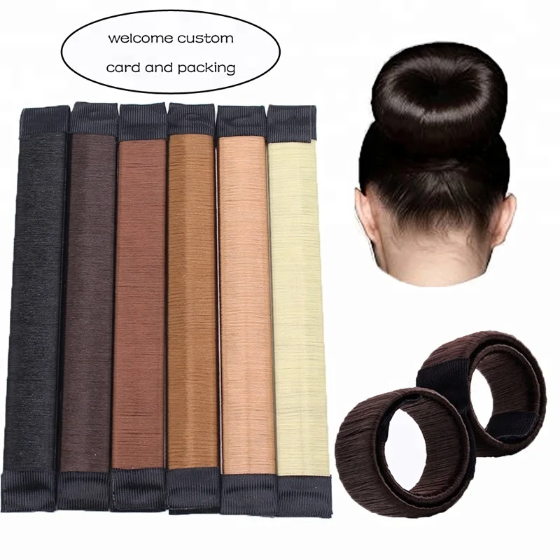 

Fast shipment magic bun shaper doughnut hair styling curler hair bun maker, N/a