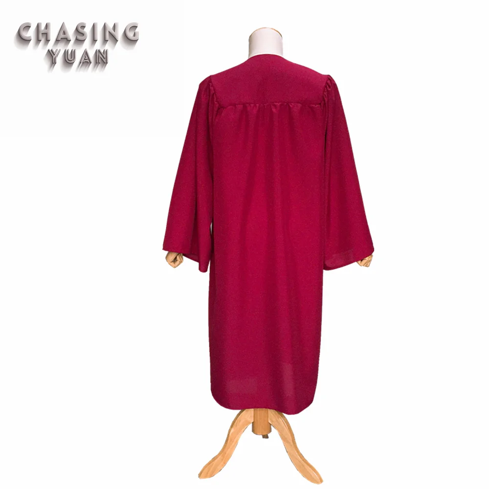 
High Quality Matte Maroon Choral Robe Church Gown 