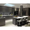 Customs dining room White And Green paint grade baked paint Plywood MDF Marble Quartz Granite top flat pack kitchen cabinets