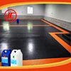 Epoxy Floor Coating Hardener Garage Floor Paint Black and Orange Pattern