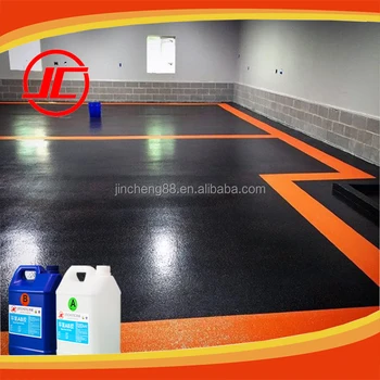 Epoxy Floor Coating Hardener Garage Floor Paint Black And Orange
