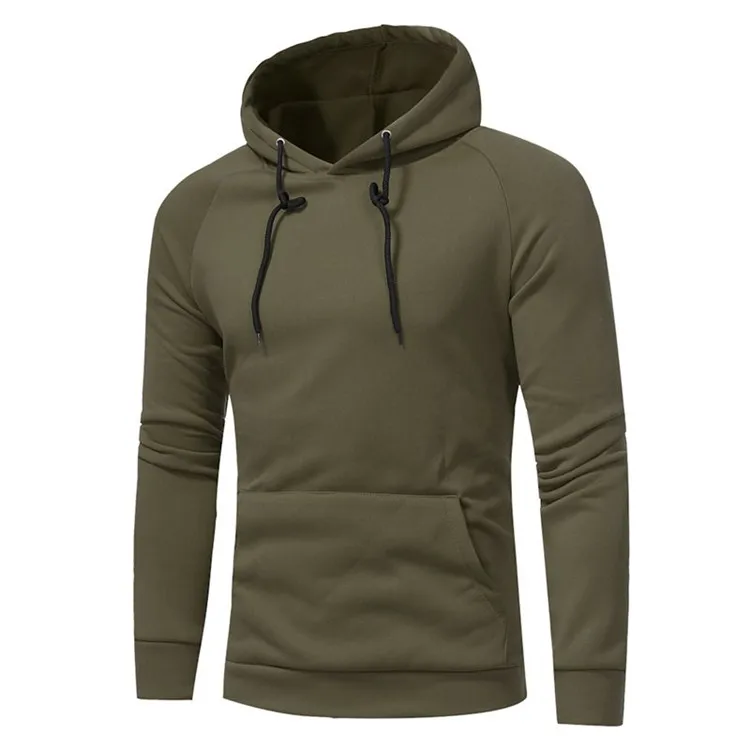 Fashion Casual Sweatshirts Men's Bulk Solid Color Shirts Cotton Blank Pullover Hoodies Men