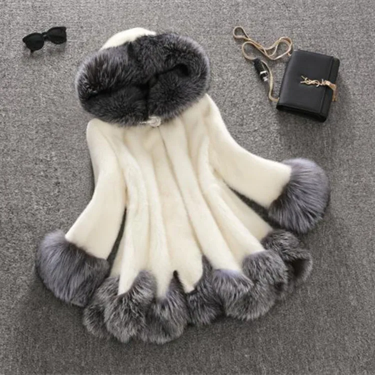 

Factory wholesale ladies fashion winter warm thicken coat faux fur jacket best selling women fox fur coat