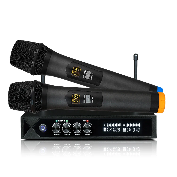 Microphone Karaoke S-9 Dual Wireless Microphone Android TV Box Microphone