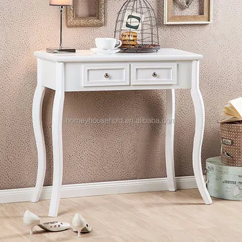 White Finish Curved Legs Accent Console Sofa Table With Two Drawer Buy Aksen Meja Konsol Meja Konsol Dengan Penyimpanan Meja Konsol Kayu Melengkung Product On Alibaba Com