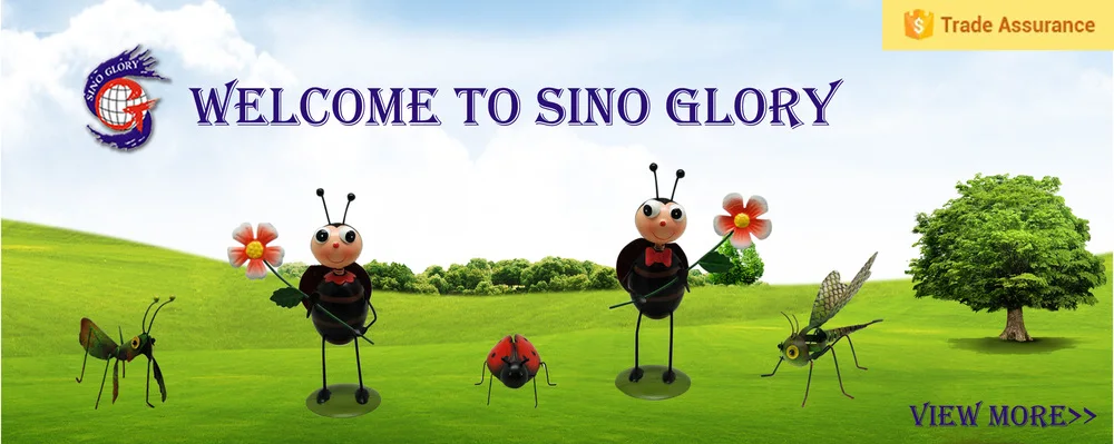 metal garden animals and garden stakes