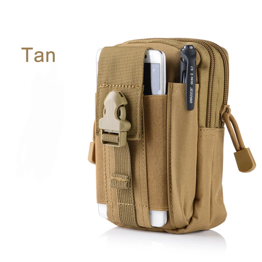 

Universal Holster Military Molle Hip Waist Belt Bag Wallet Pouch Purse Phone Case with Zipper Molle Pouch tactical Gear