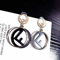

fashion letter F charm earring